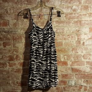 Zebra Print Mini Dress